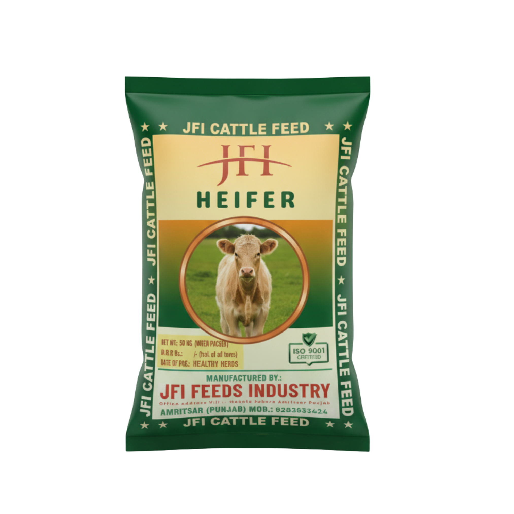 JFI Cattle Heifer – Balanced Nutrition for Milk Production (50 KG)