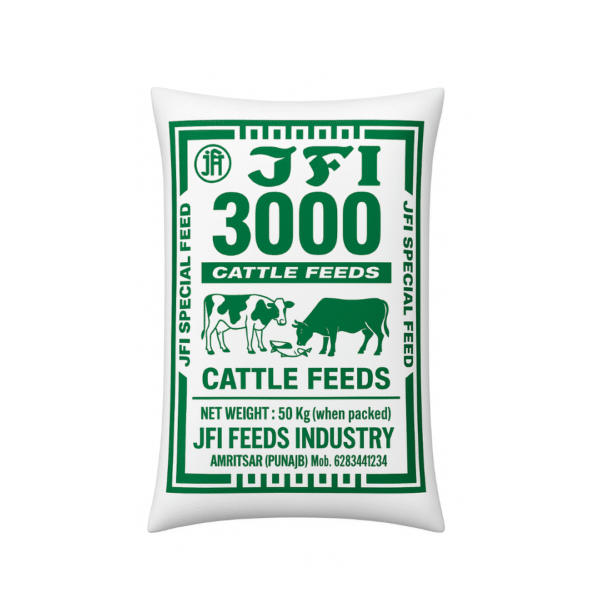 JFI Cattle Feed 3000 (Dairy Special) – Balanced Nutrition for Milk Production (50 KG)