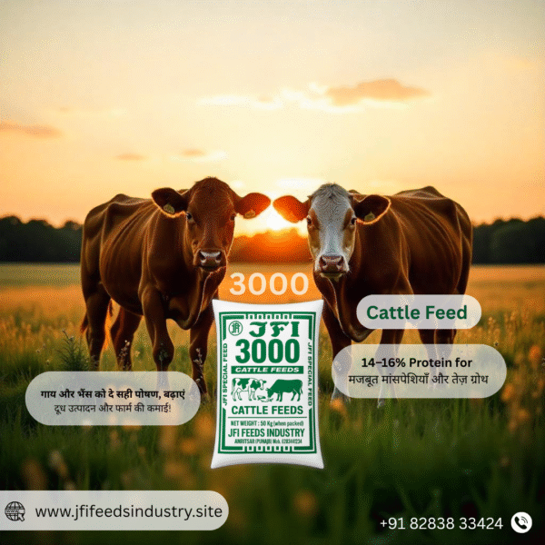 JFI Cattle Feed 3000 (Dairy Special) – Balanced Nutrition for Milk Production (50 KG) - Image 4
