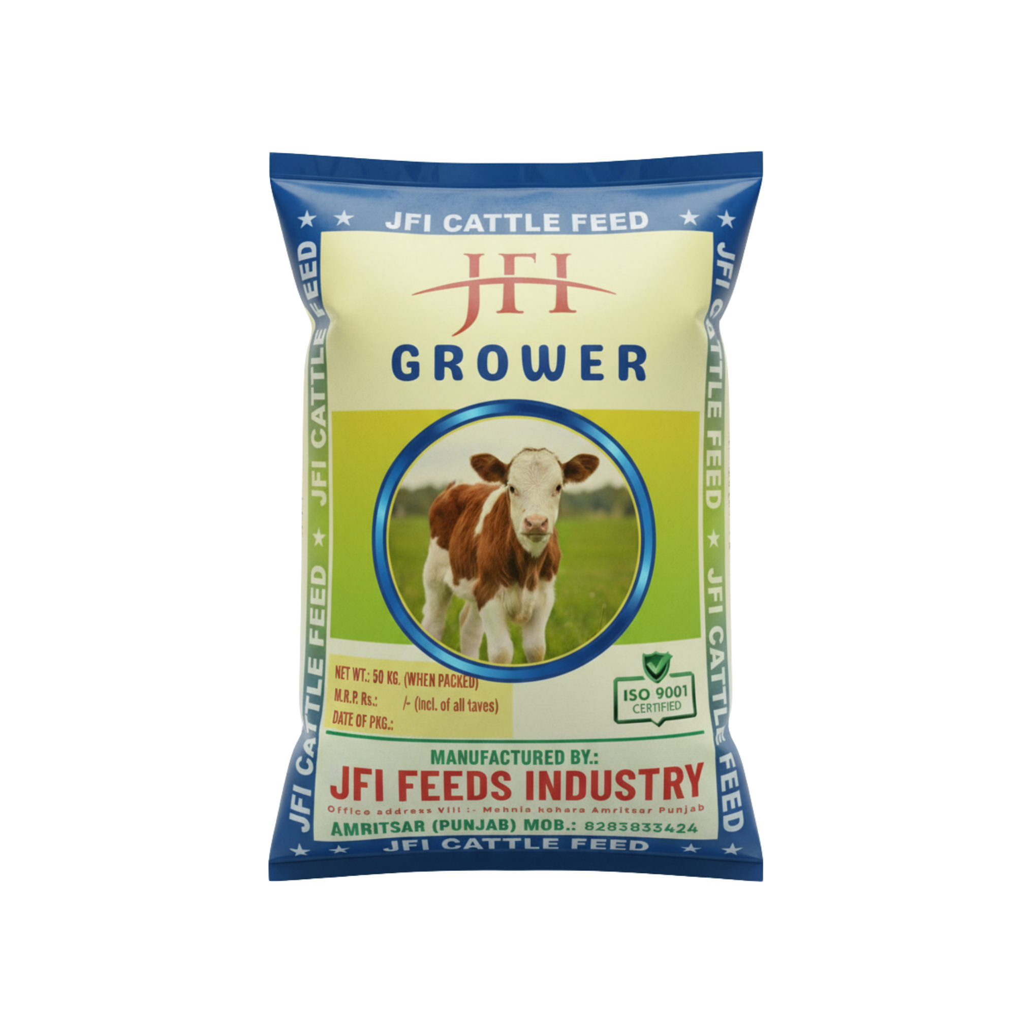 JFI Cattle Feed GROWER – Balanced Nutrition for Maximum Milk Production (50 KG)
