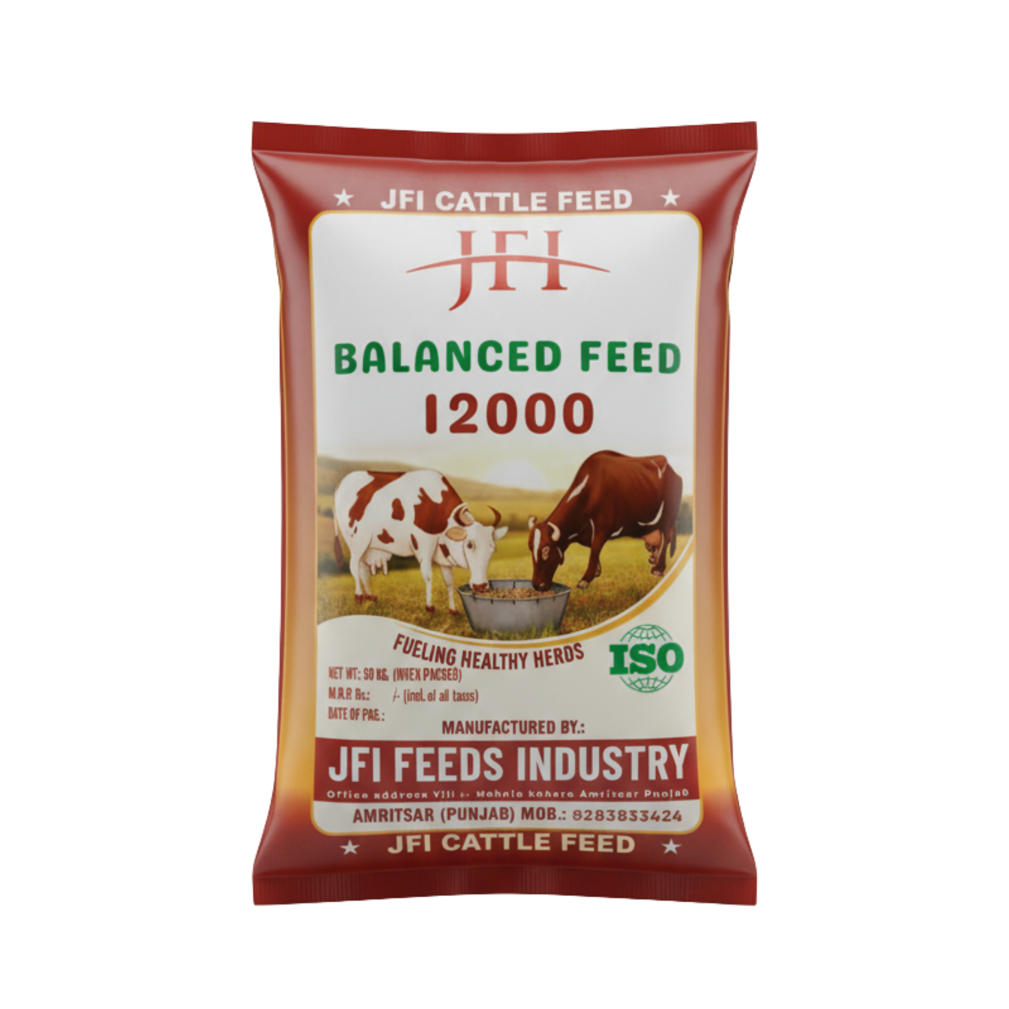 JFI Cattle Feed 12000 – Ultra Premium Dairy Cattle Feed 50 KG